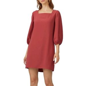 Amanda Uprichard Walsh Square Neck Mini Dress